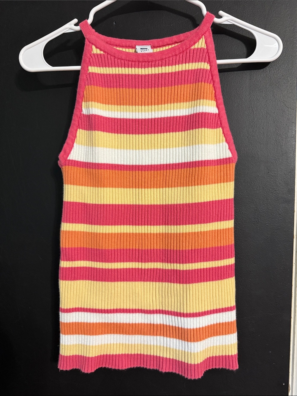 GAP Factory Y2K Sleeveless Halter Striped Sweater Size: L